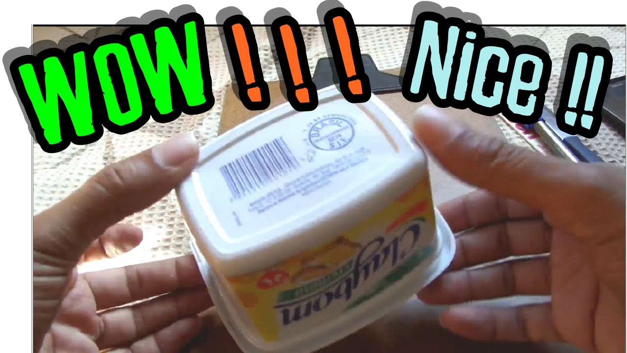 pote de margarina vira suporte de smartphone improvisado (remake) HD - WP recicle9