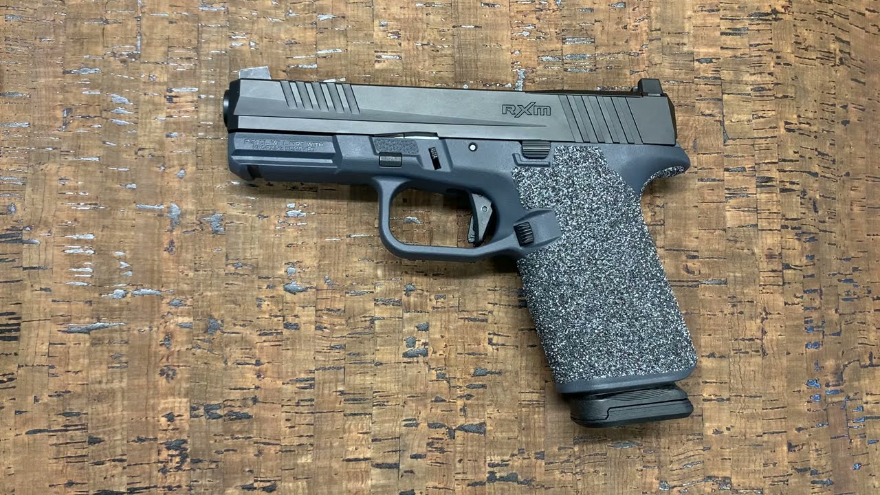 Ruger RXM wearing granulated rubber Instant Stipple grip tape overlay... Only the best!
