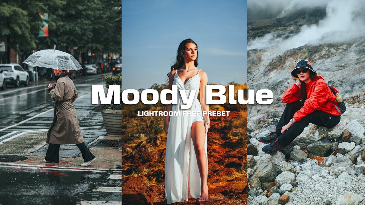 Moody Blue Lightroom Preset Tutorial | Cinematic Cool Tone Color Grading