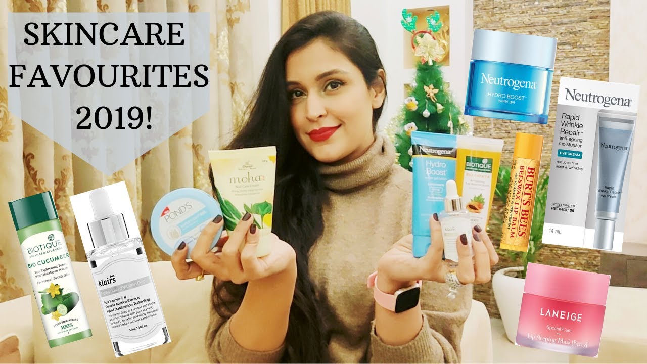 Best Skincare 2019| VIT C, SUNSCREEN, FACE MASK, SCRUB, TONER, MOISTURIZER | Chetali Chadha