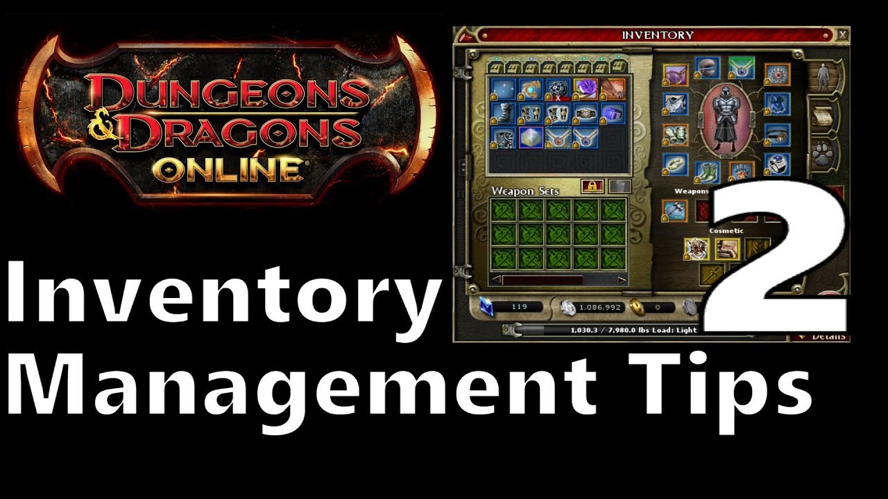 DDO Inventory Management Tips - Part 2