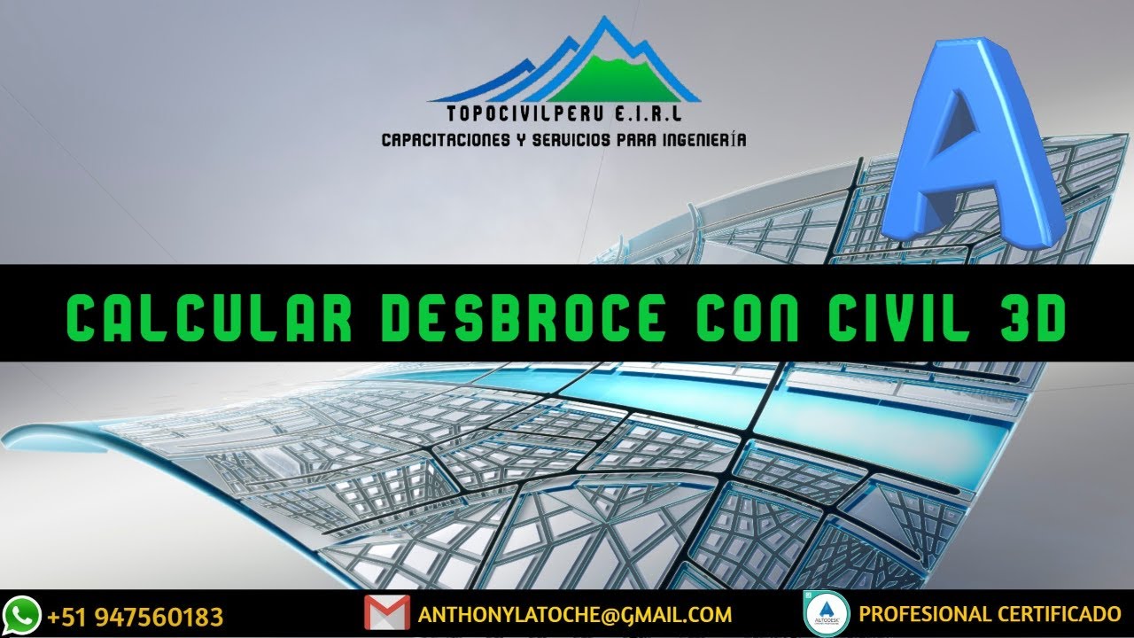 COMO GENERAR DESBROCE EN CIVIL 3D 🇵🇪 👷🏻 👨‍🏫