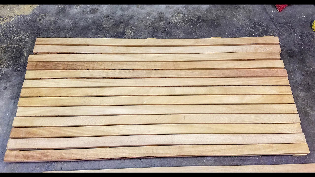 DIY Teak Shower Floor by Warren Paul Harris - Dallas Texas