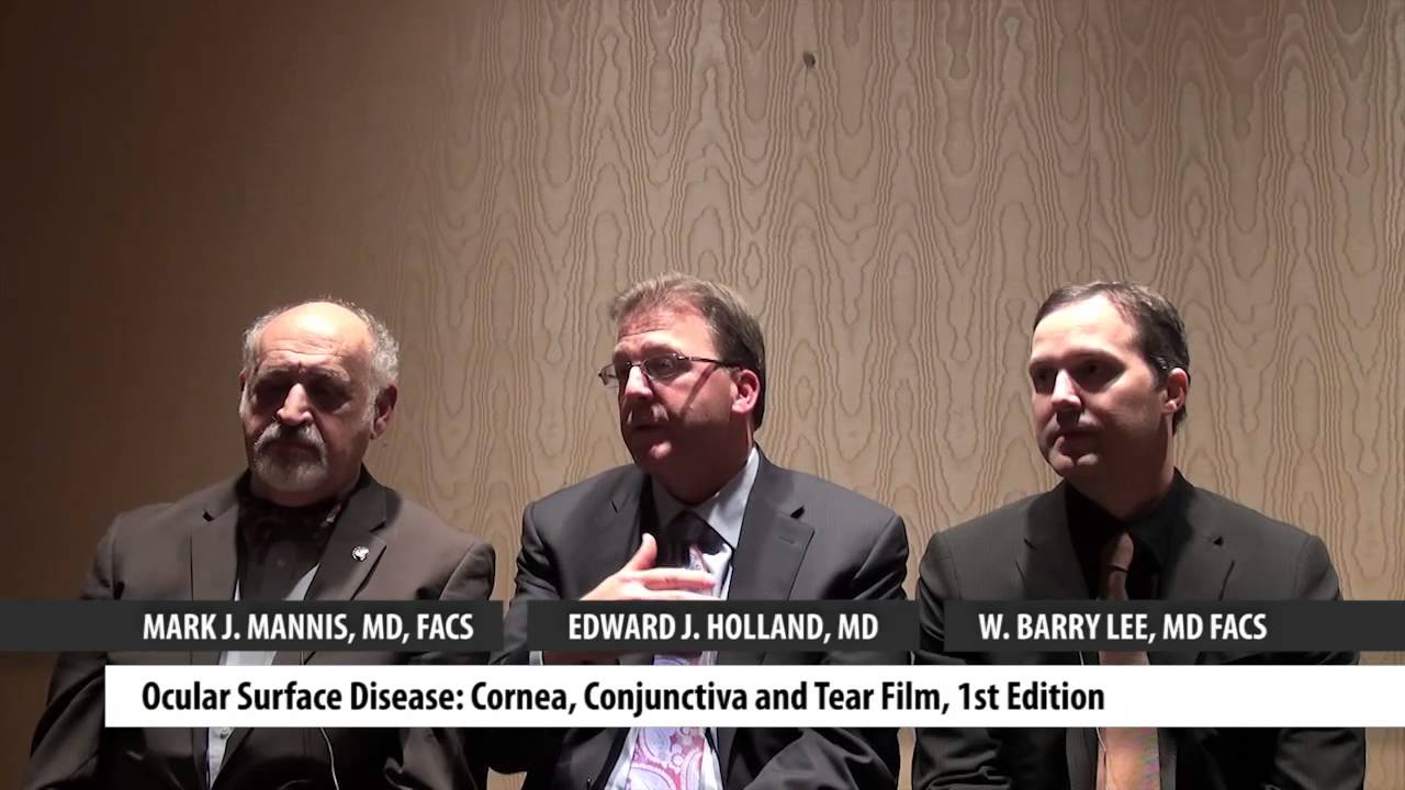 Drs. Edward Holland, Mark Mannis and  W. Barry Lee, Elsevier authors, at AAO 2012