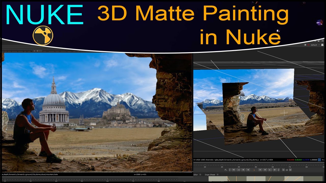 Nuke Matte Painting Tutorial| Matte Painting with Nuke & Photoshop | 3D Matte Painting