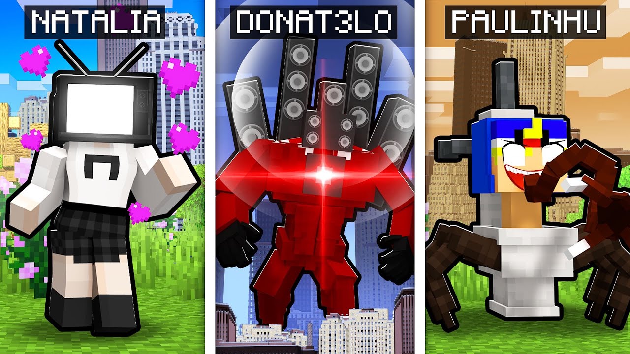 MINECRAFT... MAS TEMOS RAÇAS DIFERENTES! 📷🔊🚽