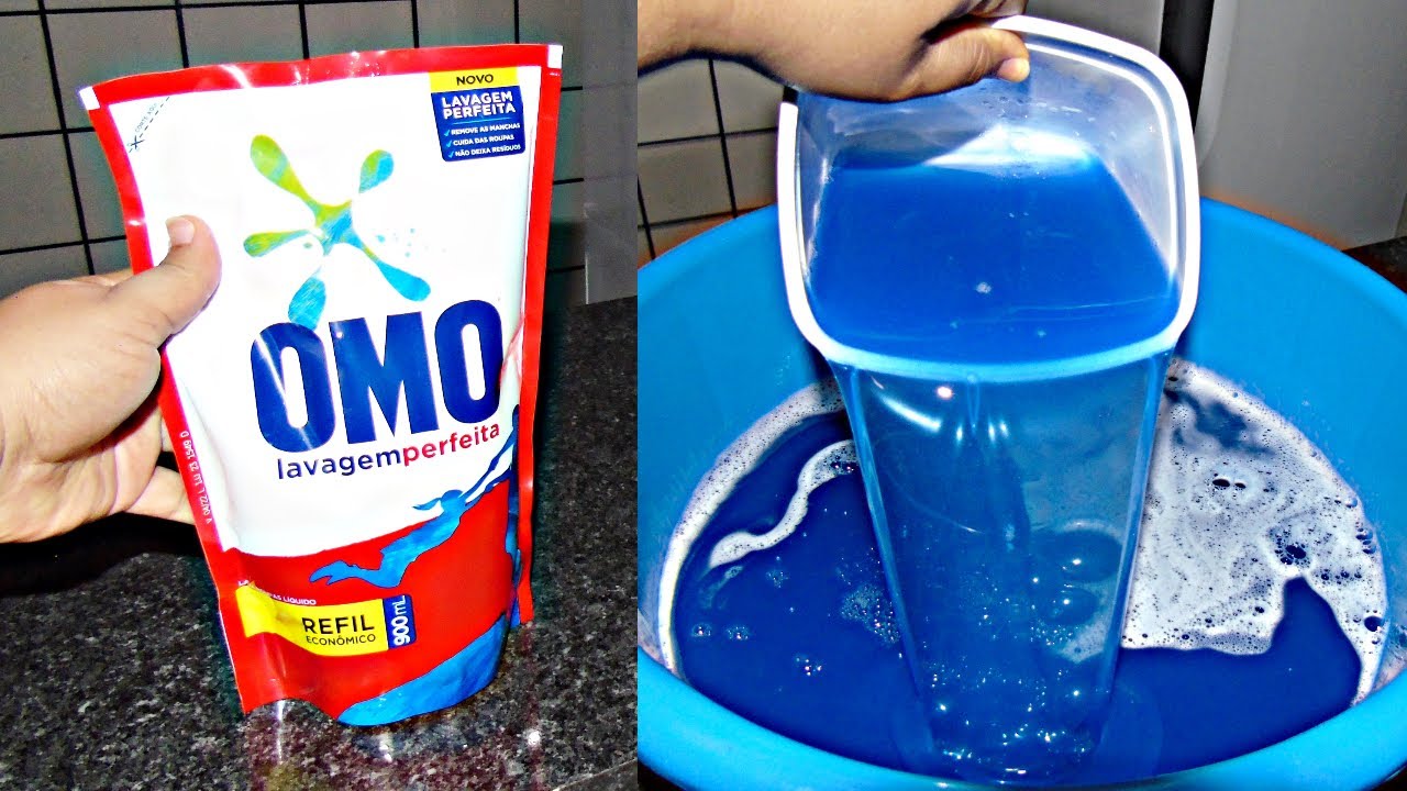 COMO FAZER OMO LAVAGEM PERFEITA LÍQUIDO À FRIO SUPER FÁCIL E ECONOMICO/ RENDE 5,500ML