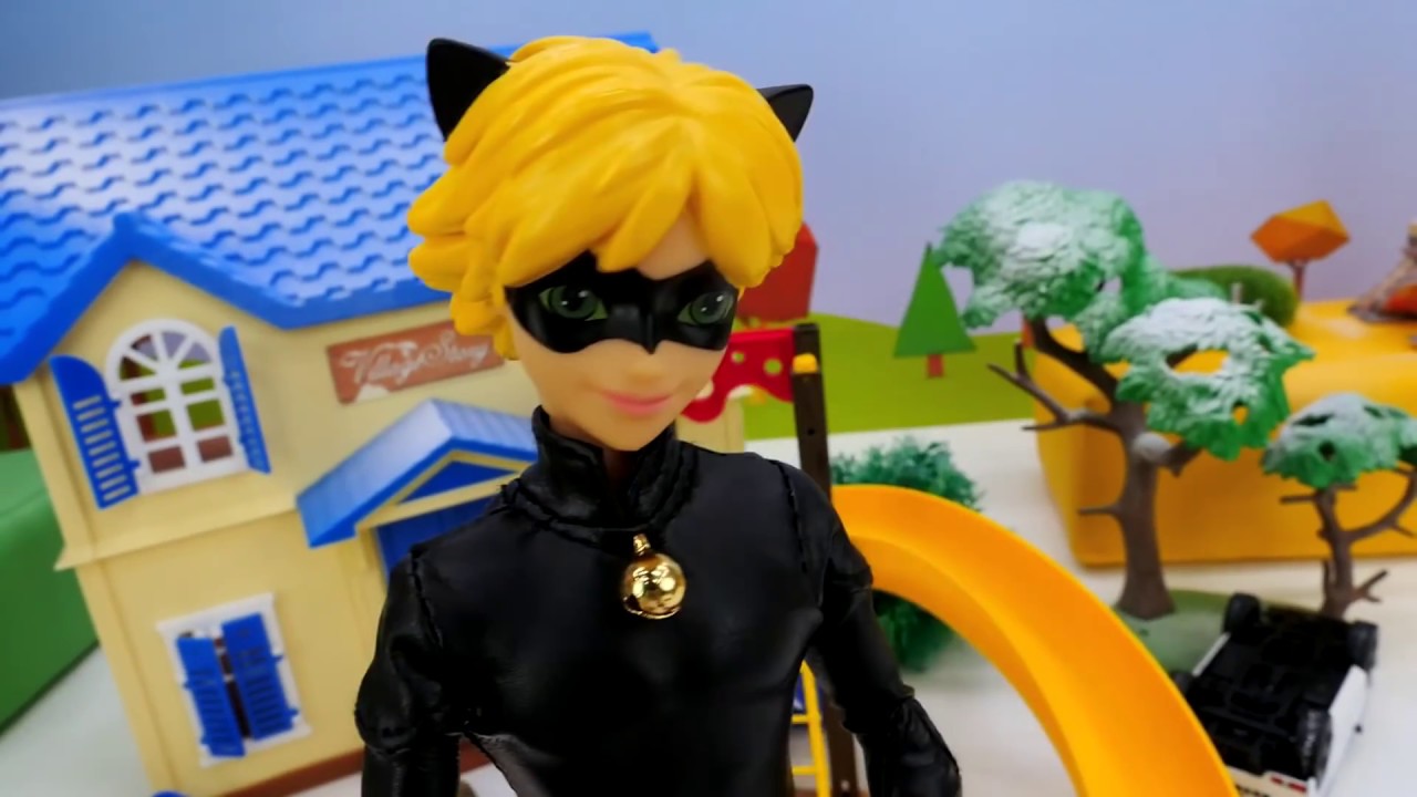 Video con i giocattoli. Giochi per bambini con le bambole Ladybug.  Marinette e Tempestosa