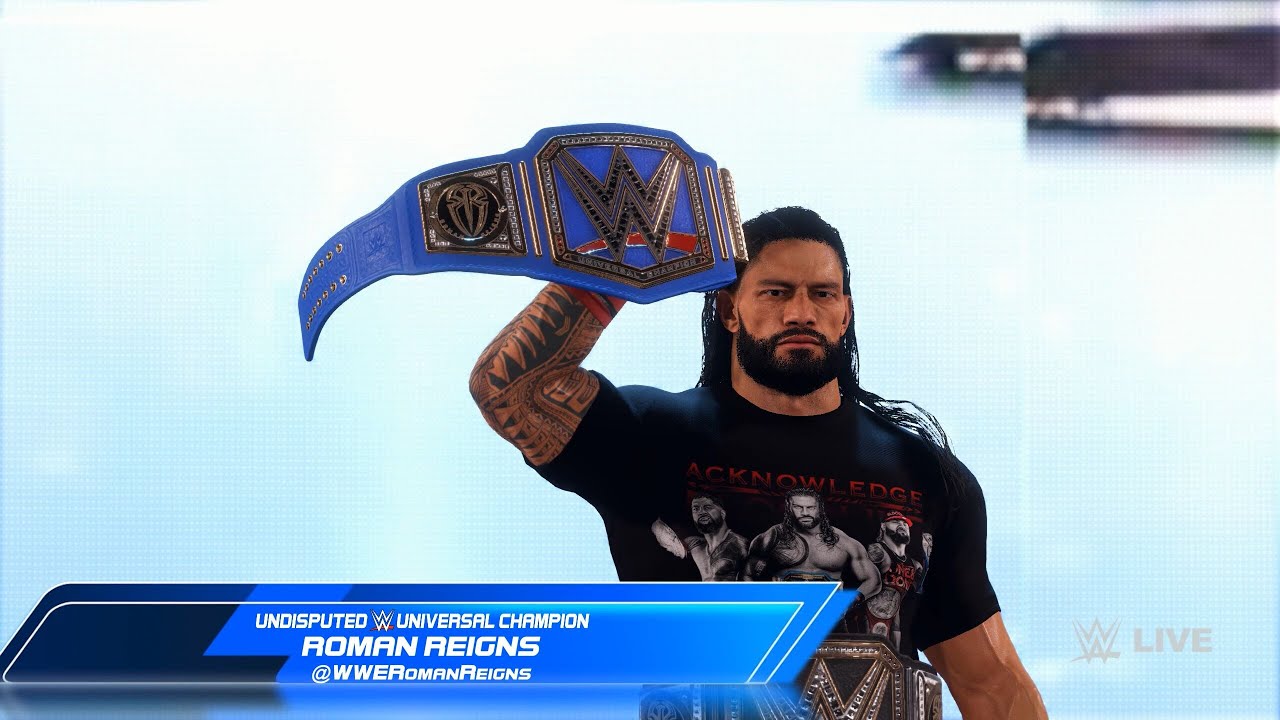 WWE 2K22 Real Undisputed WWE Universal Champion Entrance ！！！Acknowledge Me！！！