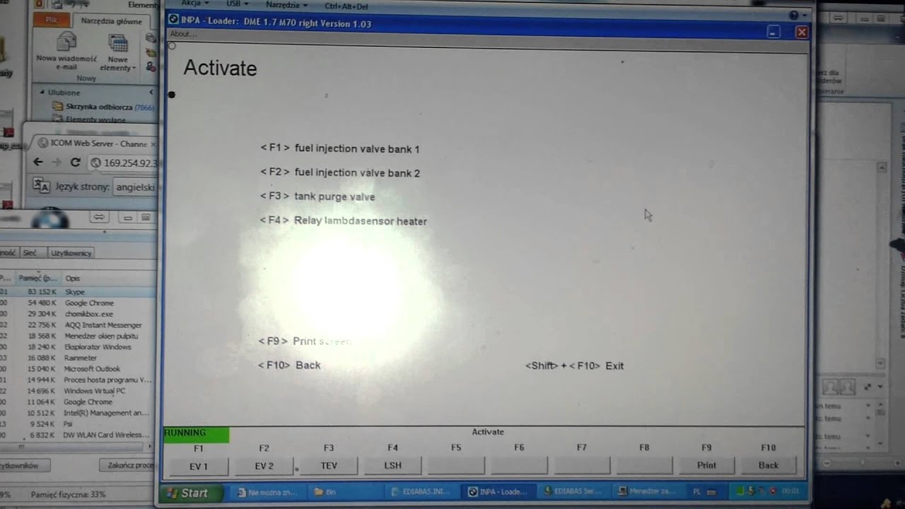 E31 without EWS working INPA