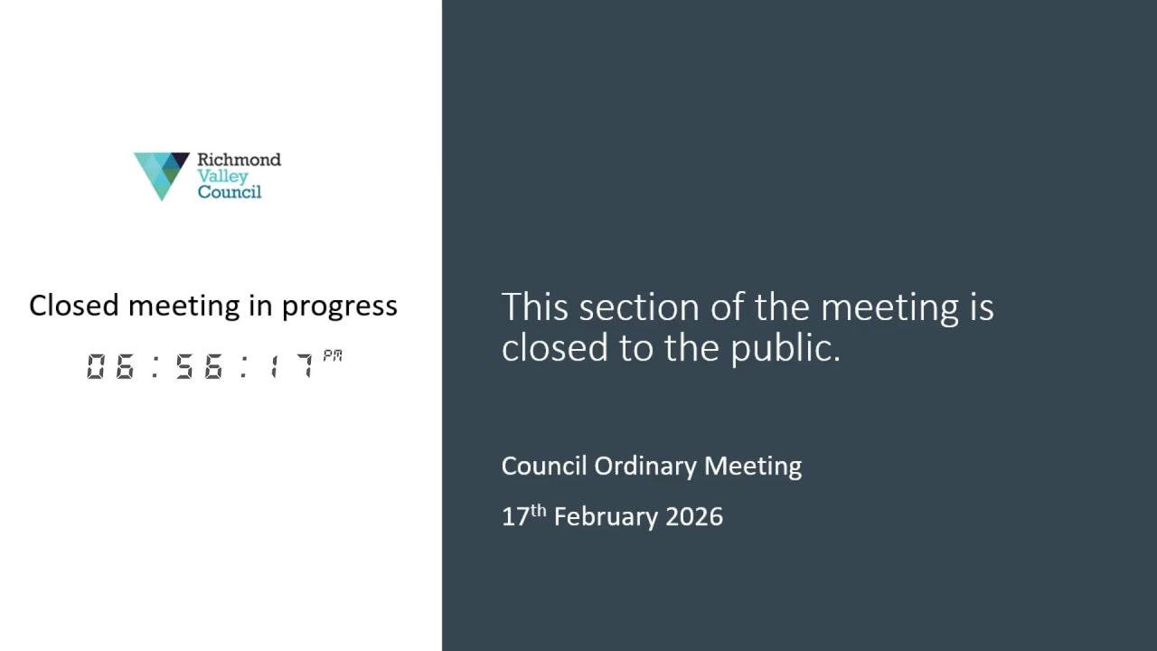 Richmond Valley Council - Ordinary Meeting 17.02.2026