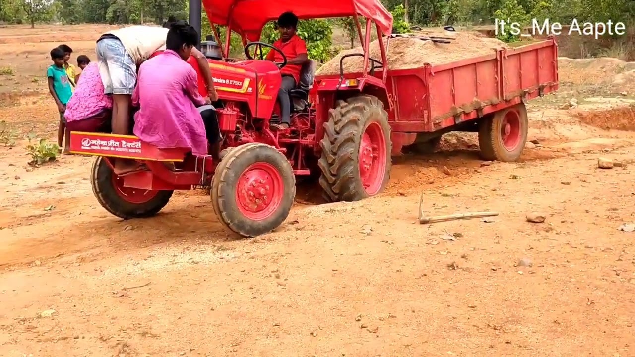 reti king🥰👑 mahendra 275 tractor balu loding karke  ghat me chdate hu A 🤫