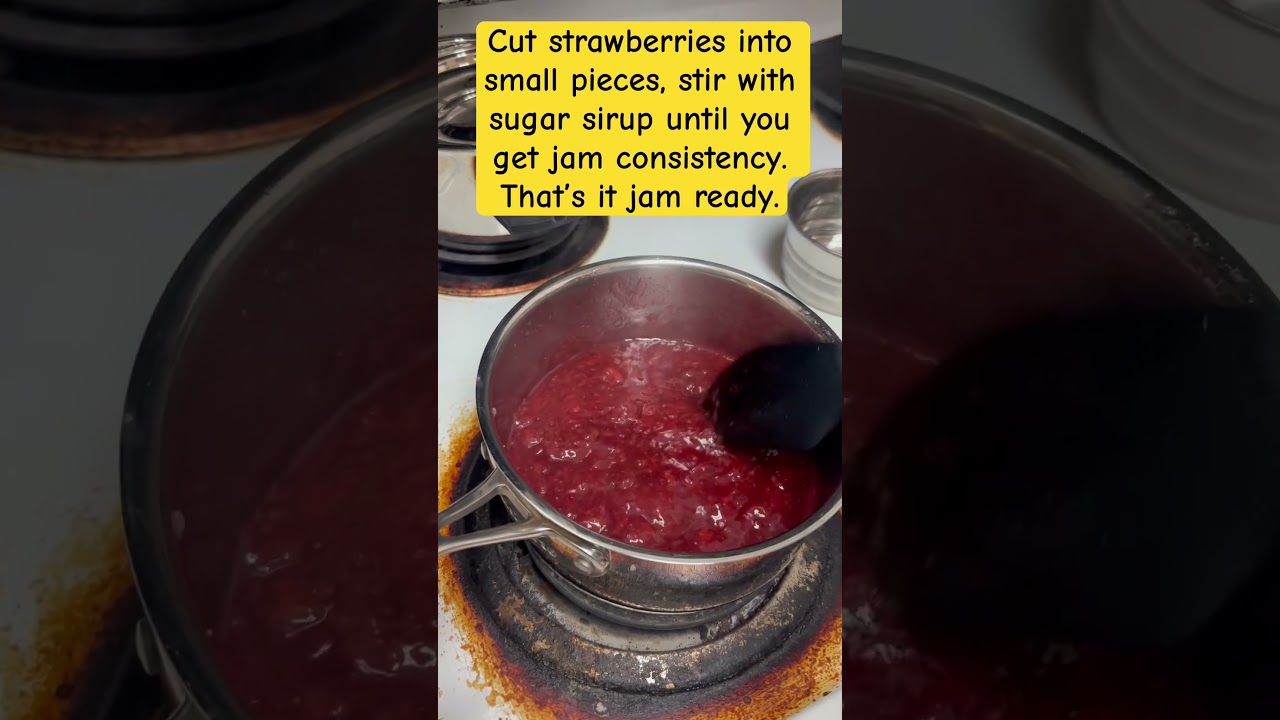 Making strawberry jam in Home #music #lyrics #song #jam #strawberry