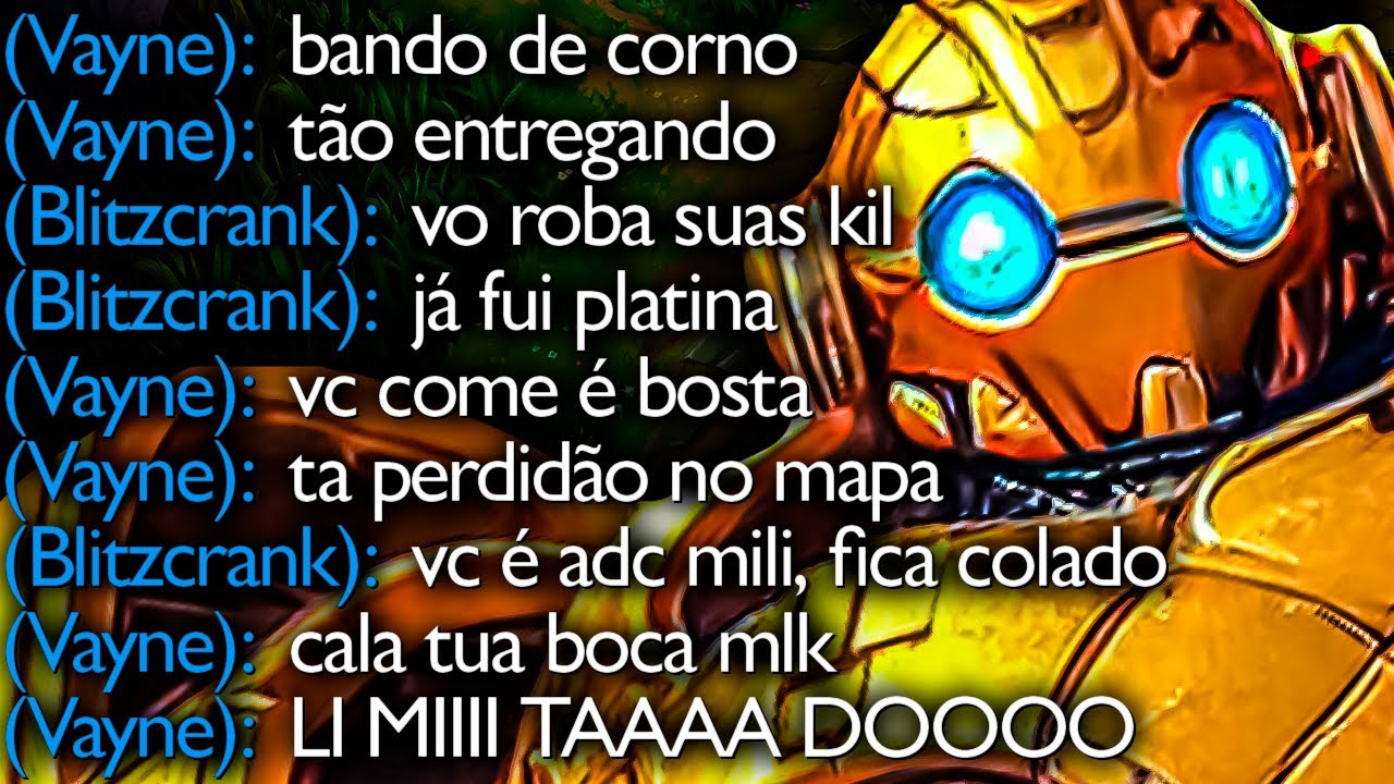 TIME PODRE E MUITO RAGE NO CHAT JOGANDO DE BLITZCRANK FULL AP KKKKKKKKKKK