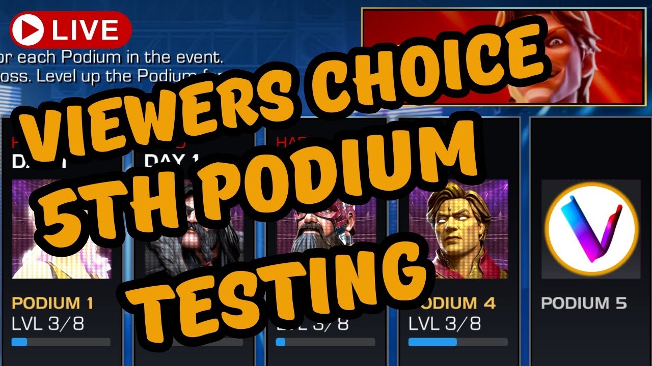 Viewers' Choice Then - Final Coliseum Tags Testing Arcade  - MCoC