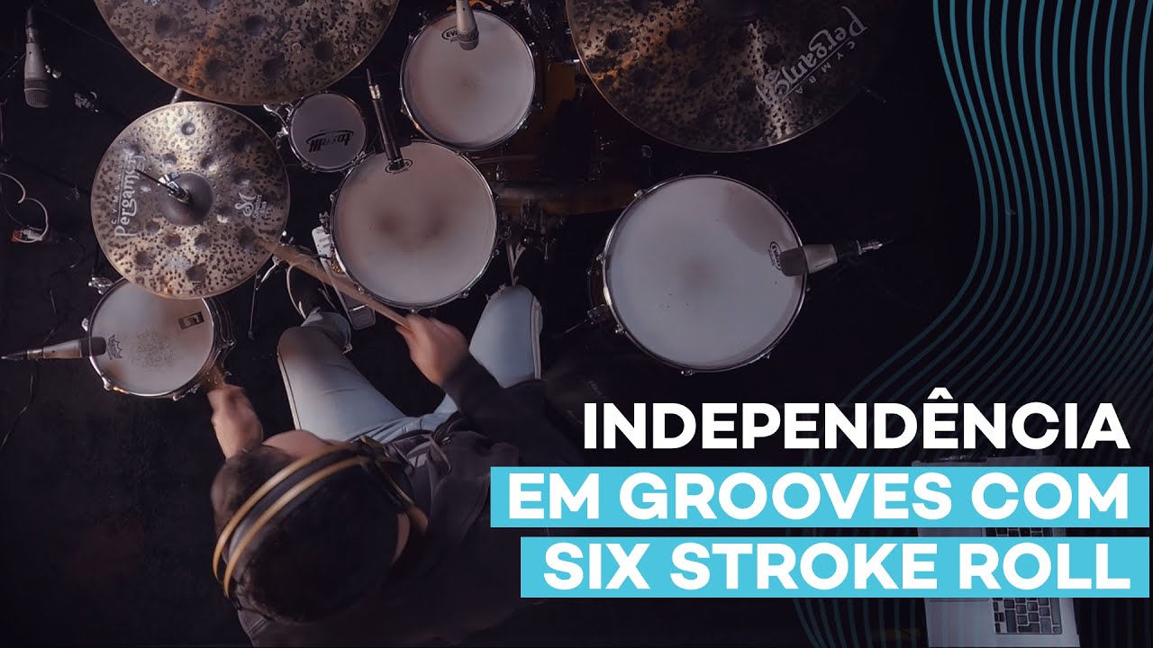 Independência em Grooves com Six Stroke Roll