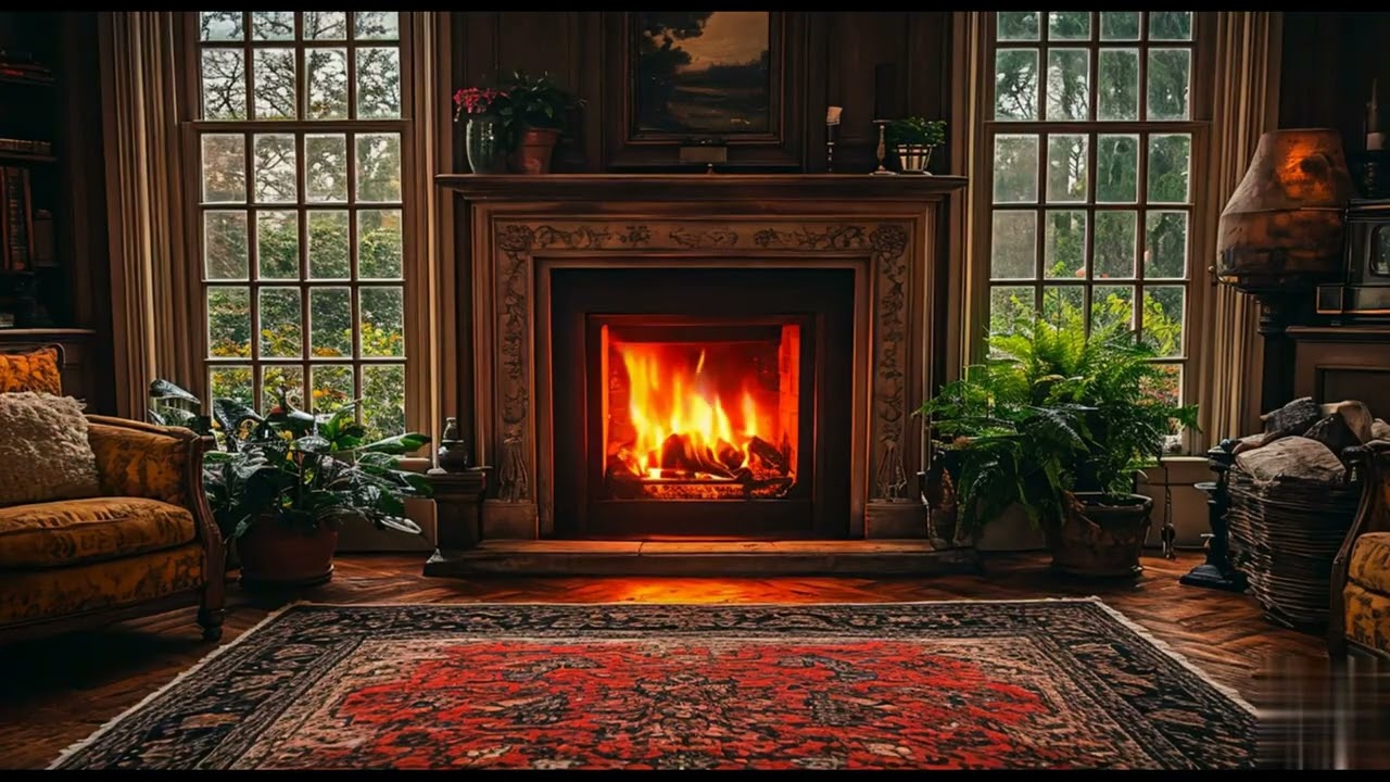 Камин: Нейросетевая Музыка и Видео для Релаксации и Сна /  Music and Video for Relaxation and Sleep