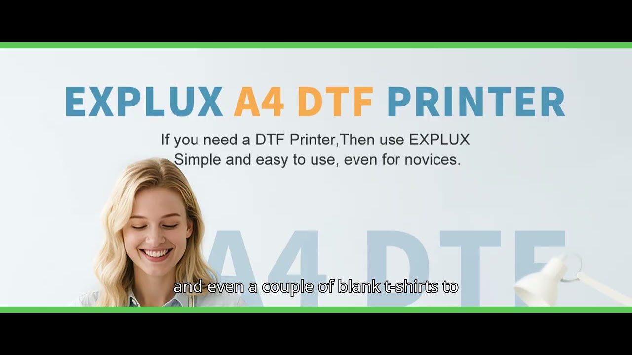 EXPLUX A4 DTF Printer with XP600 printhead with Anti Clogging Technology + 200% high Speed Printing