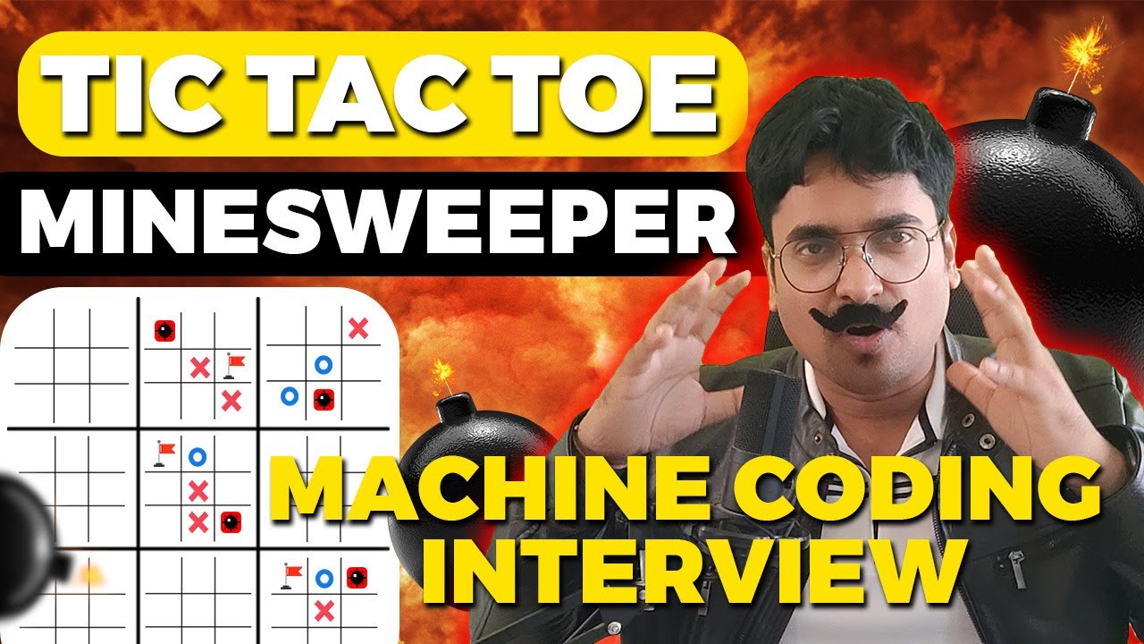 Tic Tac Toe Game in Javascript with Minesweeper 💣| Mastering Machine Coding Interview Round
