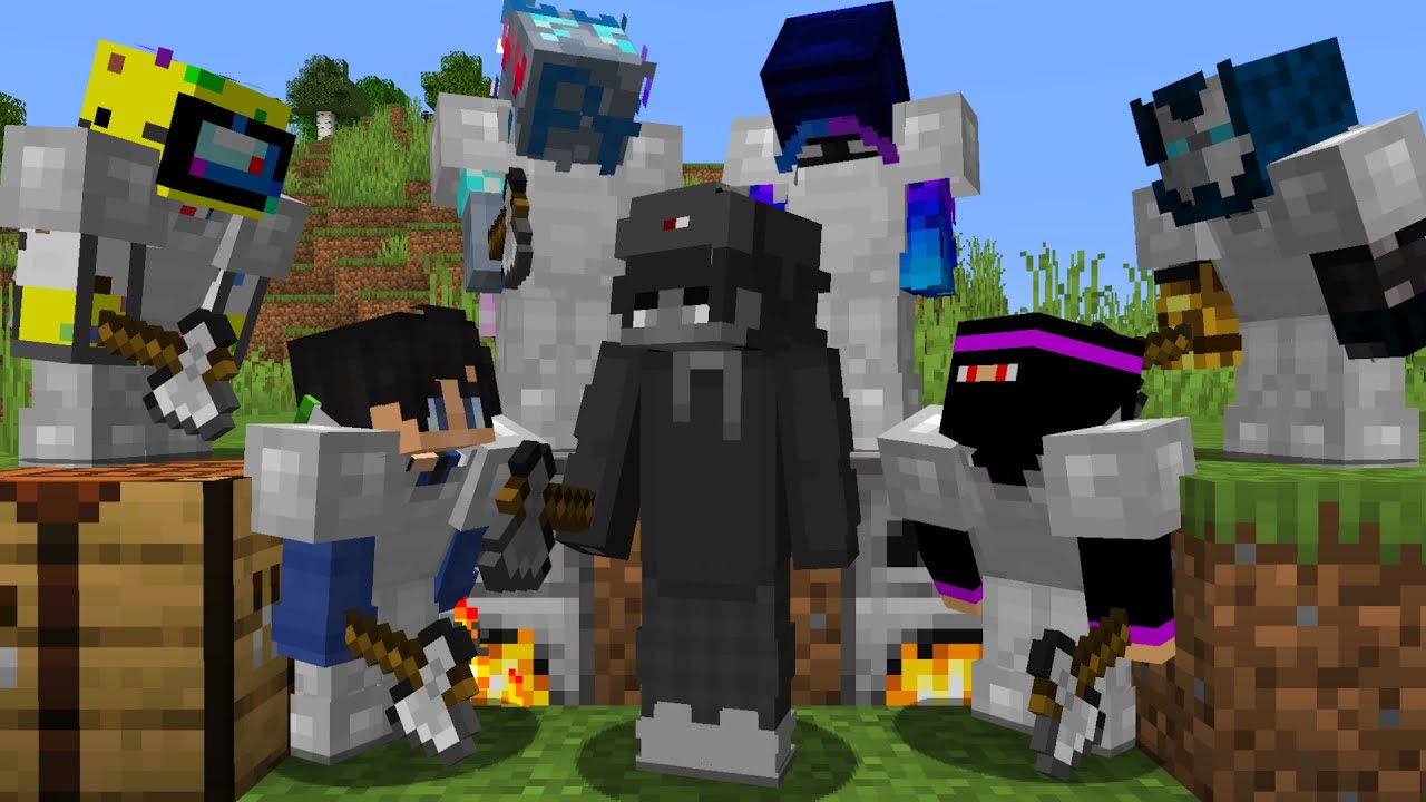 Minecraft Speedrunner VS 6 Hunters FINALE