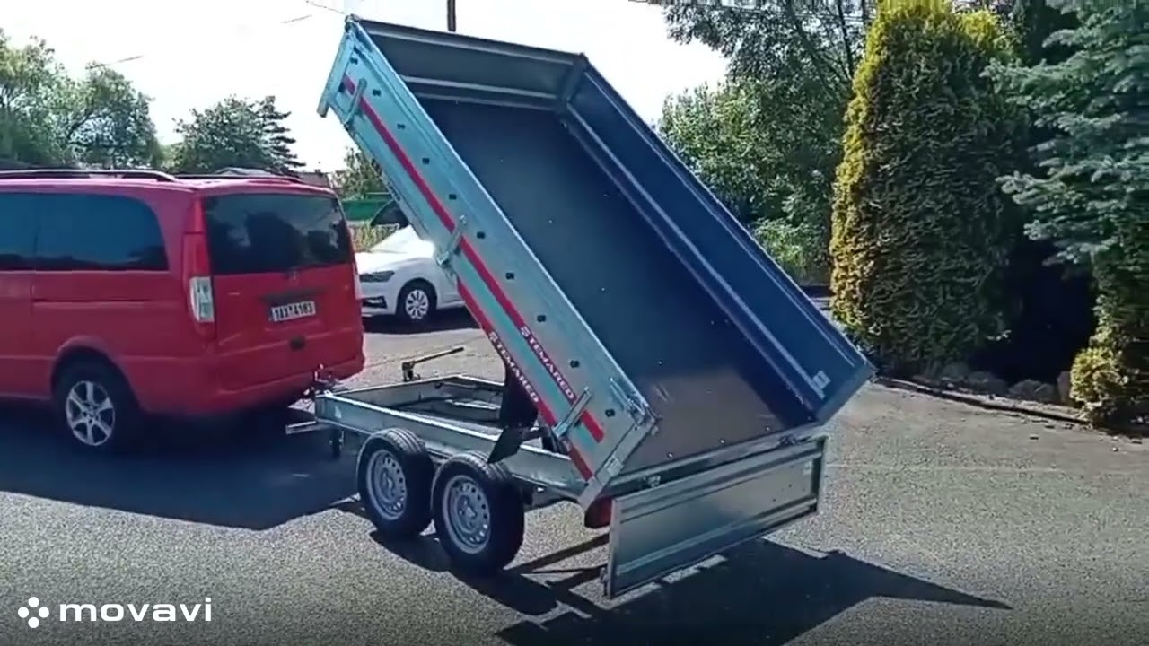 Hydraulicky sklopný přívěsný vozík TEMARED TIPPER