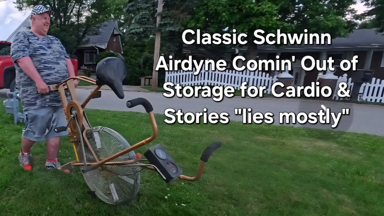 Riding Vintage Schwinn Airdyne for Cardio & Tellin' Stories 