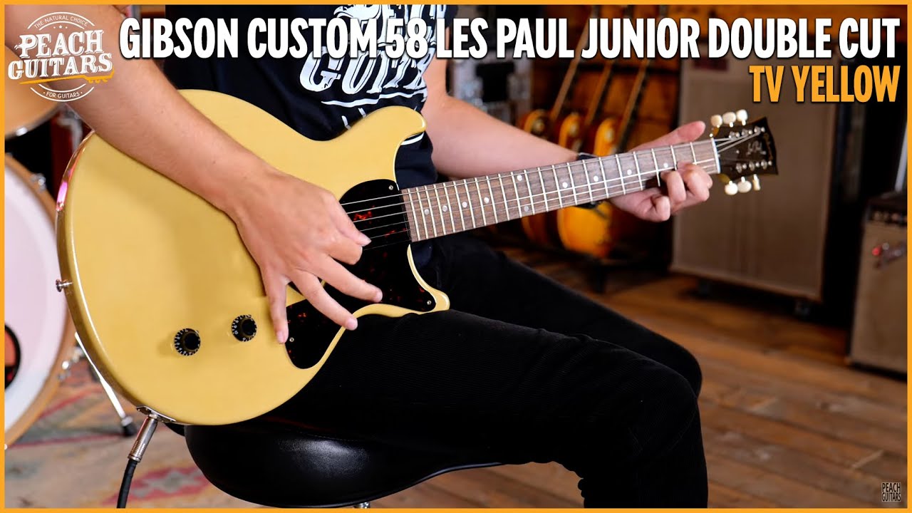 Gibson Custom 1958 Les Paul Junior Double Cut Reissue | TV Yellow - VOS