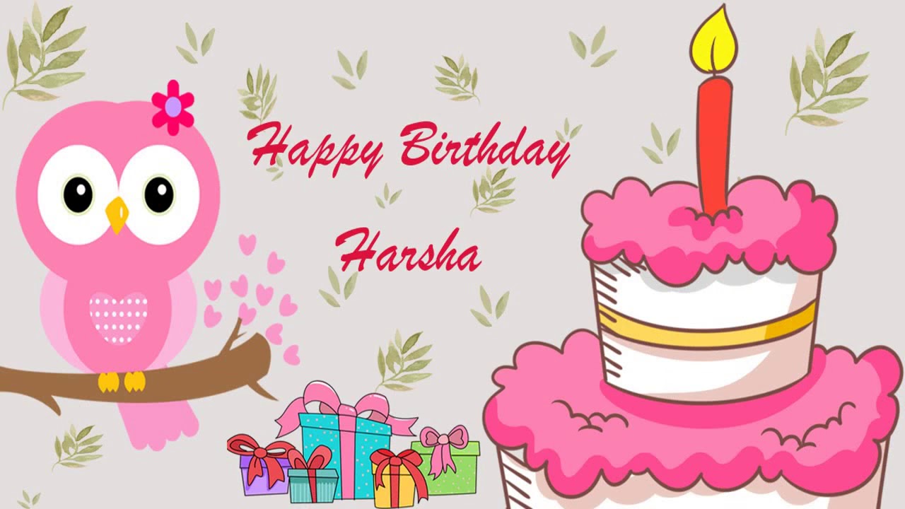 Happy Birthday Harsha Image Wishes General Video Animation