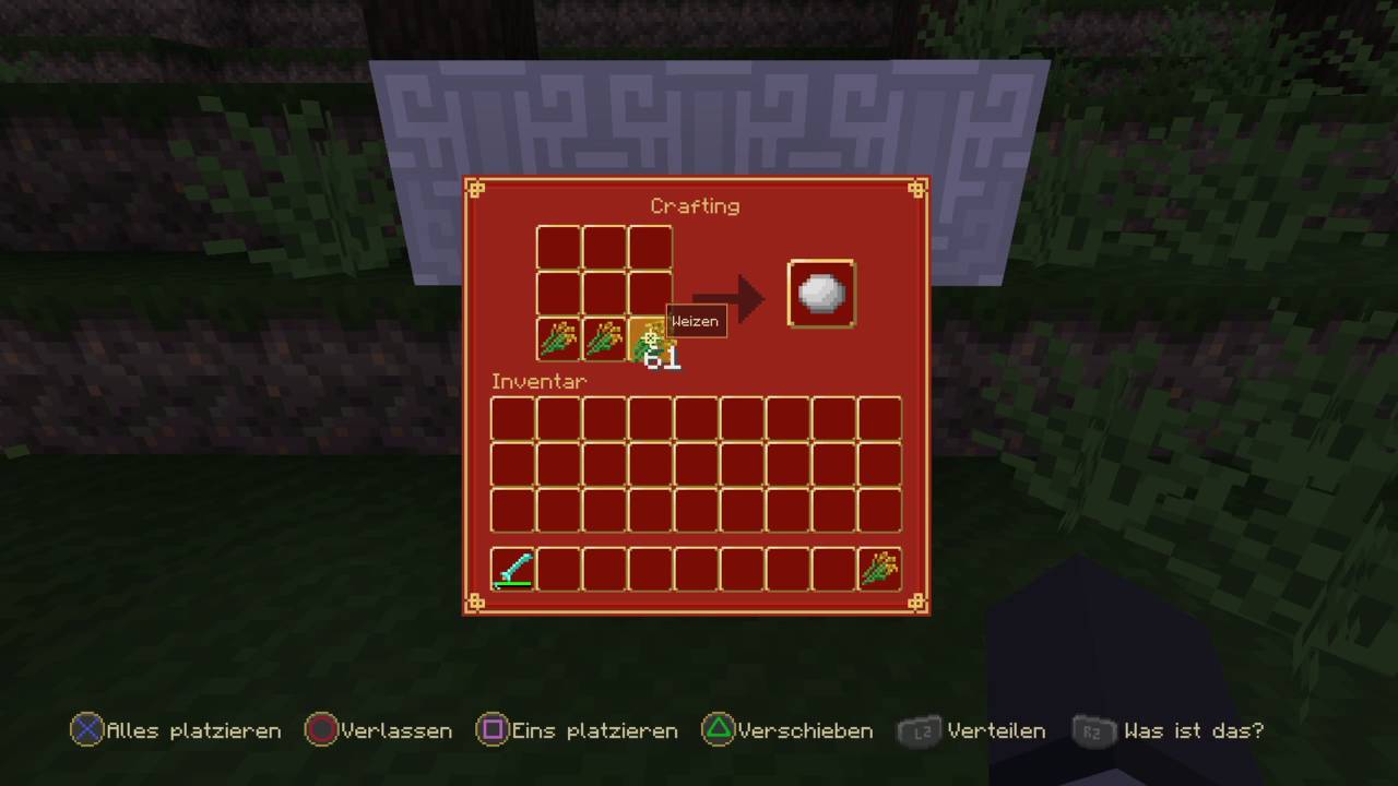 Minecraft Brot craften (ps4)