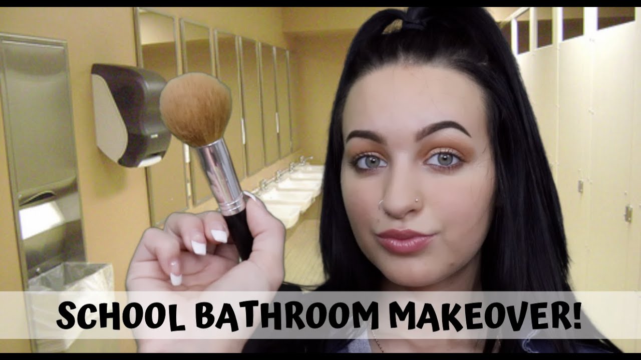 [ASMR] Popular Girl Does Your Makeup In School Bathroom RP