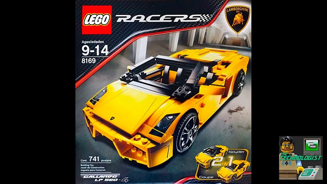 LEGO Racers 8169 Lamborghini Gallardo LP560-4 - Speed Build Review plus custom lights