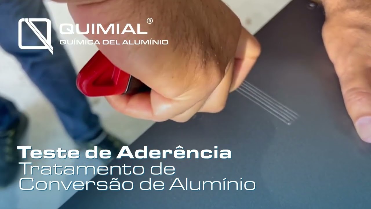 Teste de aderência - QUIMIAL® Química del Alumínio