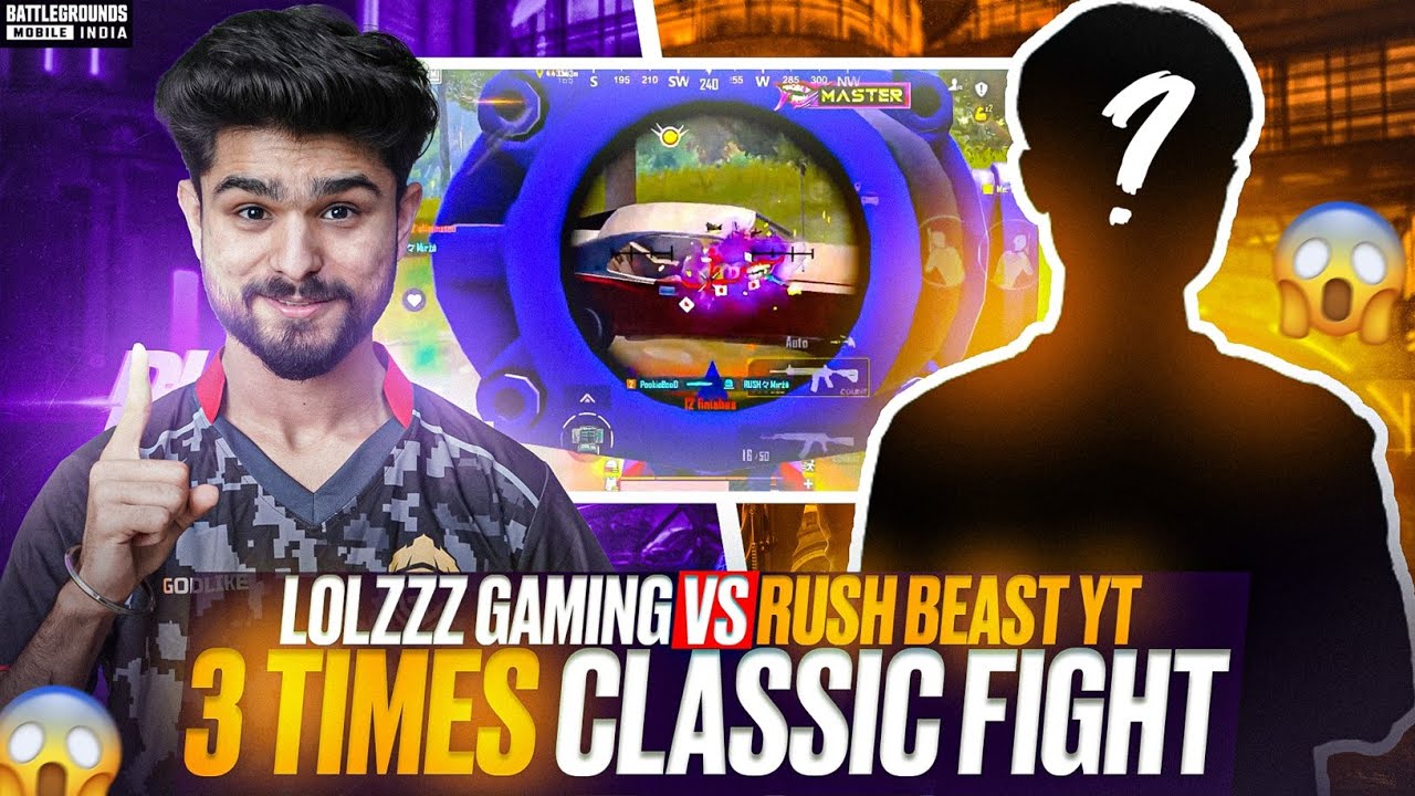 THEY STREAM SNIPED ME 3 TIMES AND THIS HAPPENED 😱 | LoLzZz vs RUSH BEAST YT | BGMI HIGHLIGHT