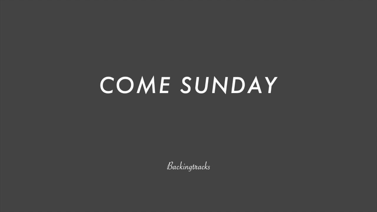 Come Sunday chord progression - Jazz Backing Track Play Along The Real Book