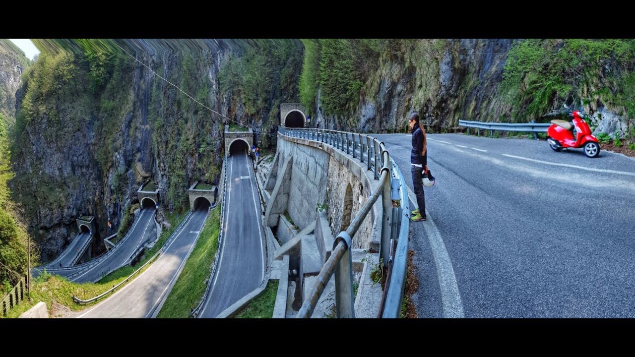 La Grande guerra e il passo San Boldo in Vespa - World War I & San Boldo pass by Vespa