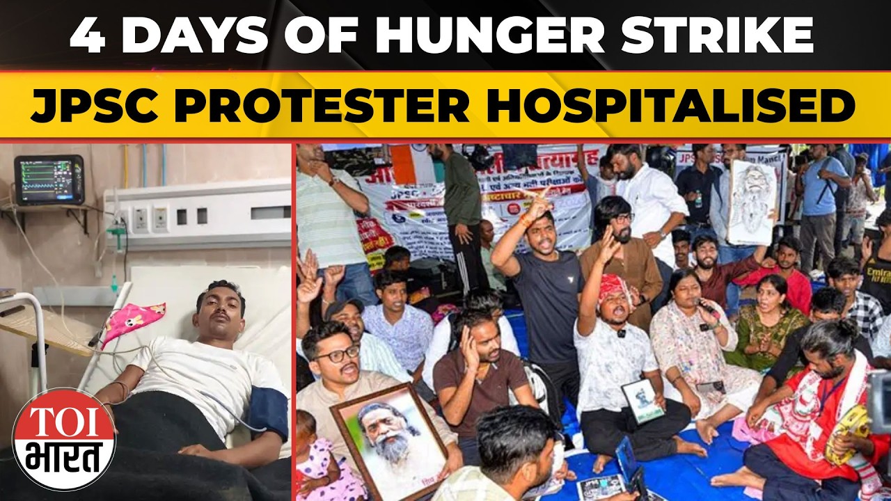 JPSC Protester Hospitalised After Four-Day Hunger Strike Amid Ranchi Agitation