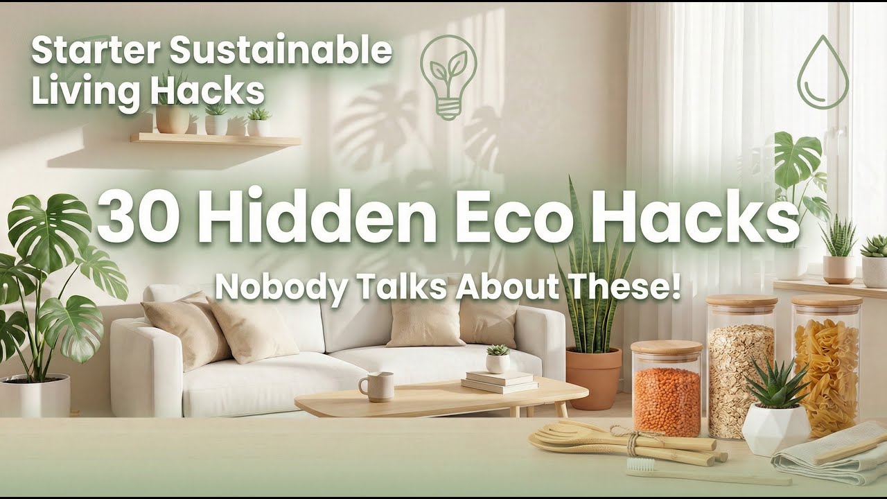 30 Hidden Eco Hacks for Small Apartments | Sustainable Living & Money Saving Tips