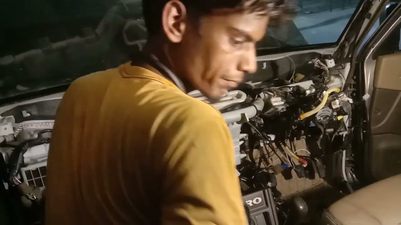 How To PAJER Dashboard Remove Full A/c And Heater Service And 🐀problem Solve Full A/c Or Heater Work