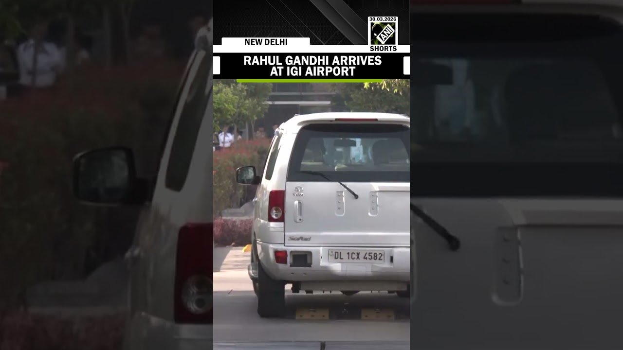 Rahul Gandhi arrives at IGI Airport in Delhi en route to Kerala to address election rallies today