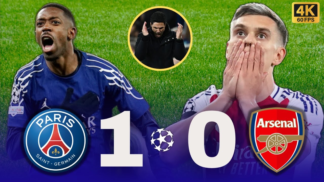 Arsenal 0-1 PSG - UEFA Champions League Highlights & Goals #ucl