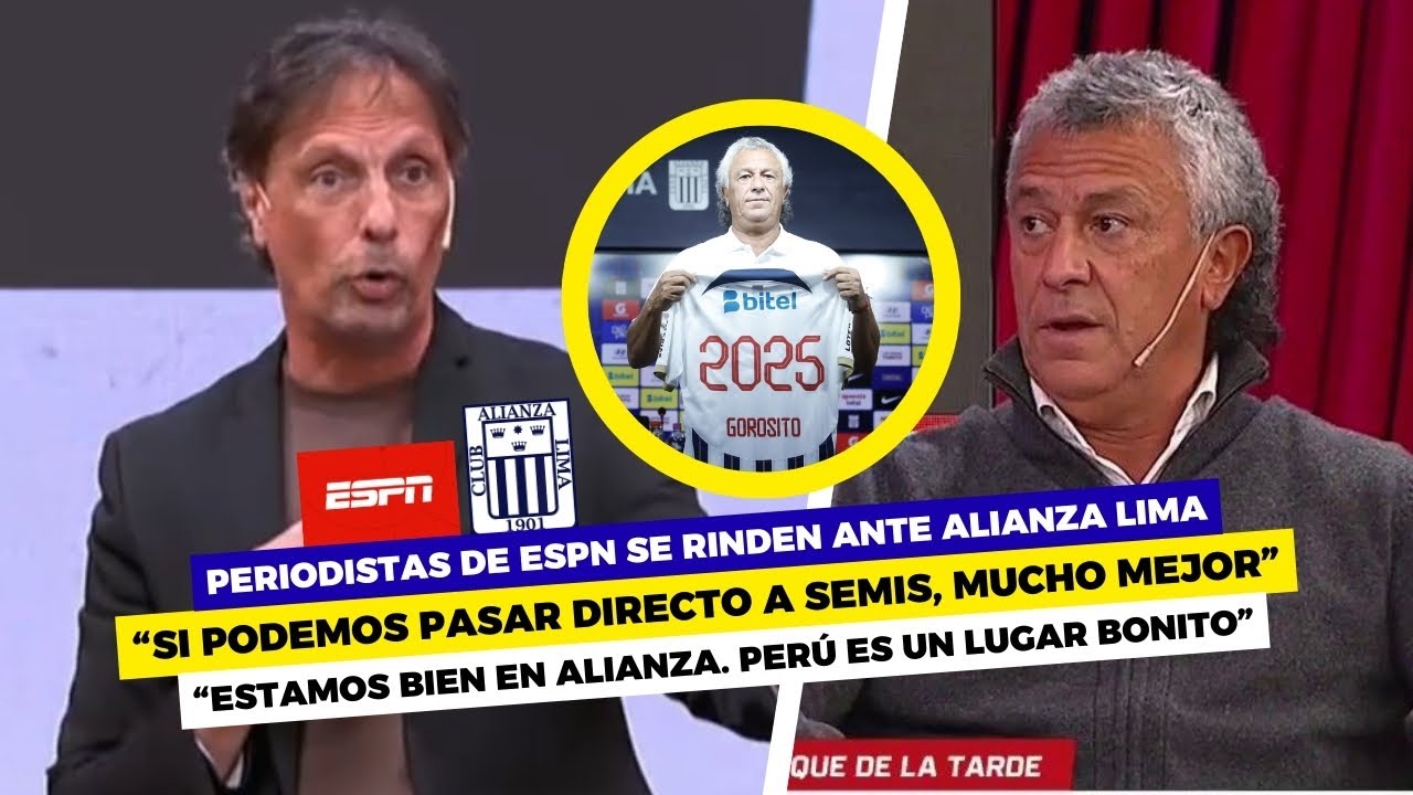 PIPO GOROSITO en ESPN: ARGENTINOS ELOGIAN a ALIANZA LIMA, ANALIZAN la SUDAMERICANA y HABLAN de PERÚ