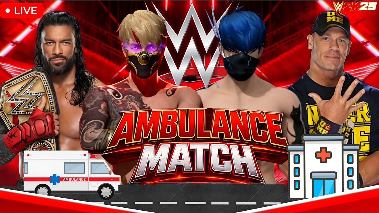 WWE 2K25 GAMEPLAY TAMIL😱🔥 || AMBULANCE MATCH🩻🦴🔥 #ffkprasanth #wwe