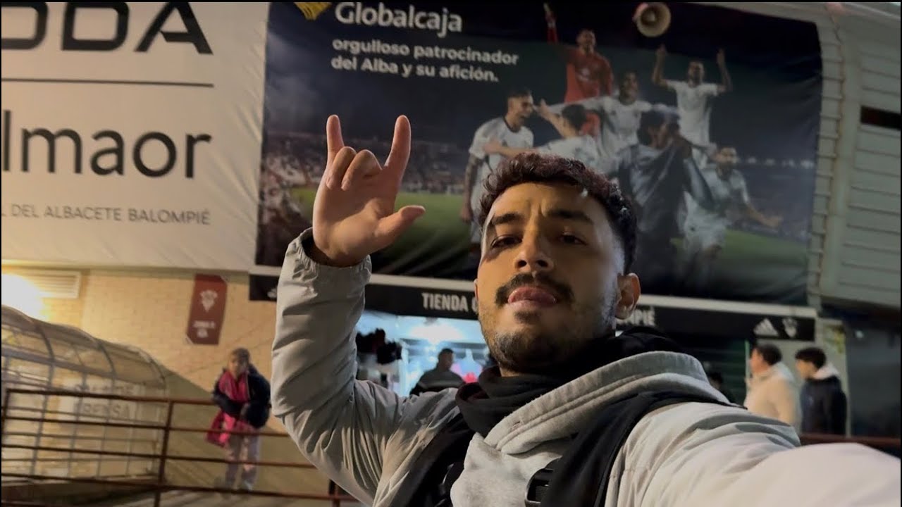 VIAJO DESDE PERÚ HASTA ALBACETE PARA VER EL ALBACETE VS BARCELONA POR LA COPA DEL REY