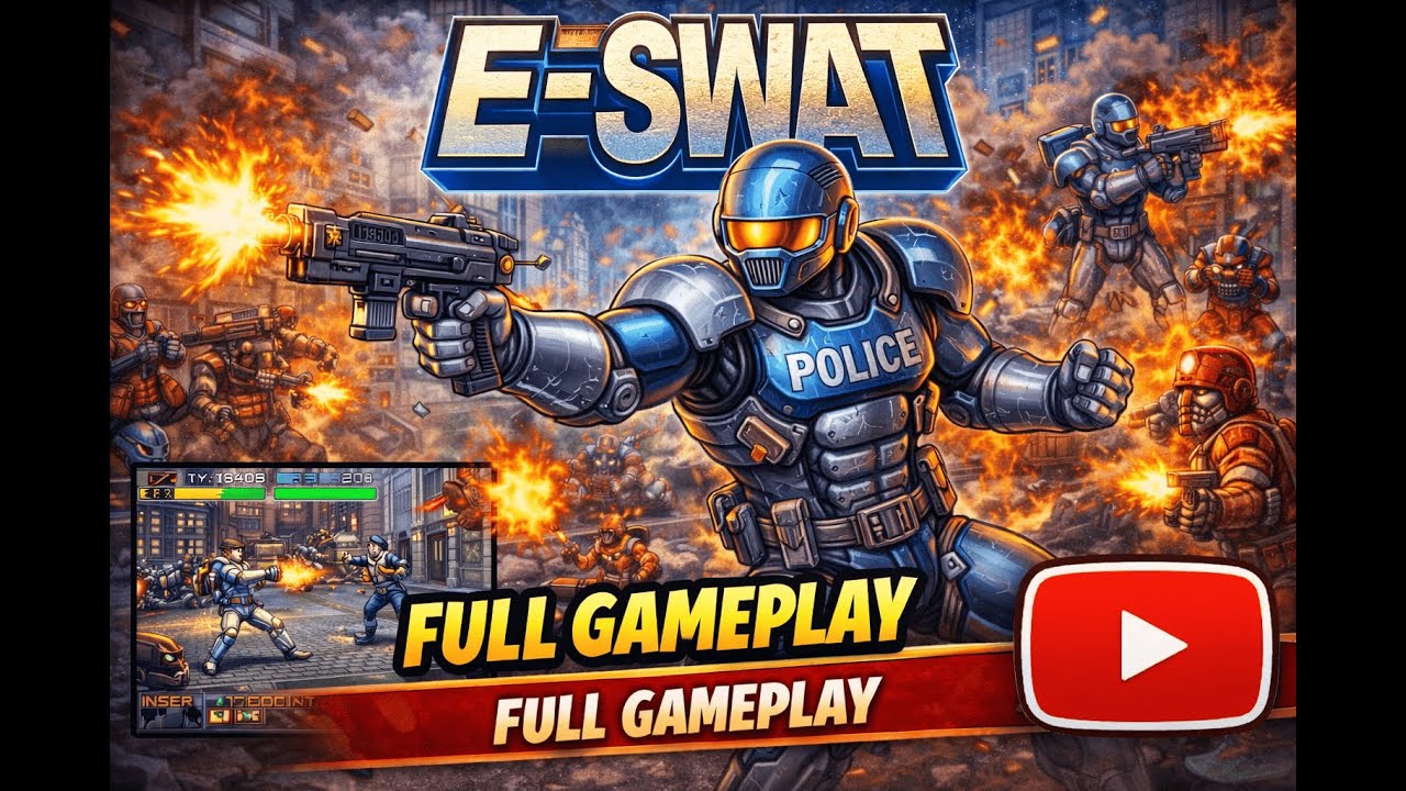 From Cop to Cyborg! E-SWAT Full Gameplay!