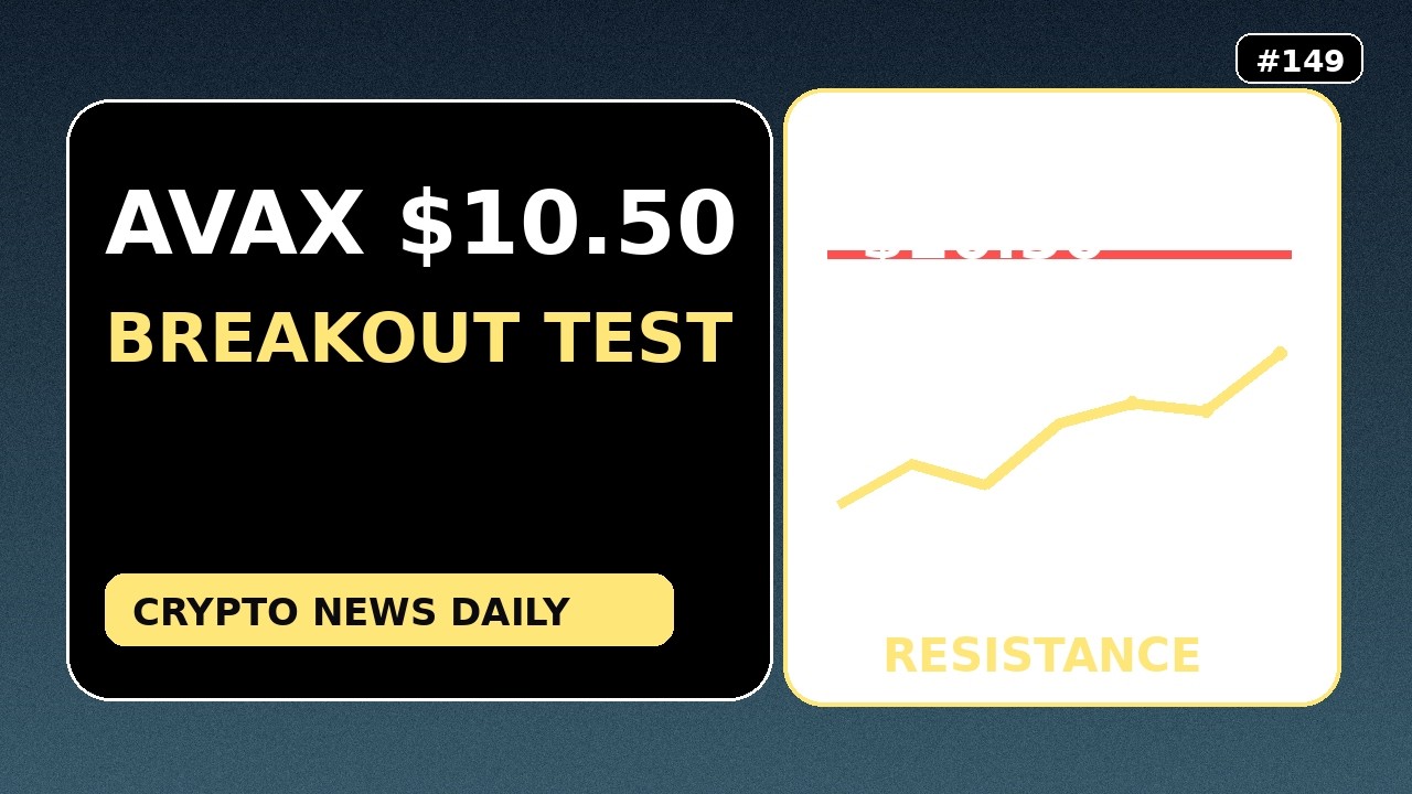 AVAX Breakout Test &mdash; Why AVAX Breakout Depends on $10.50