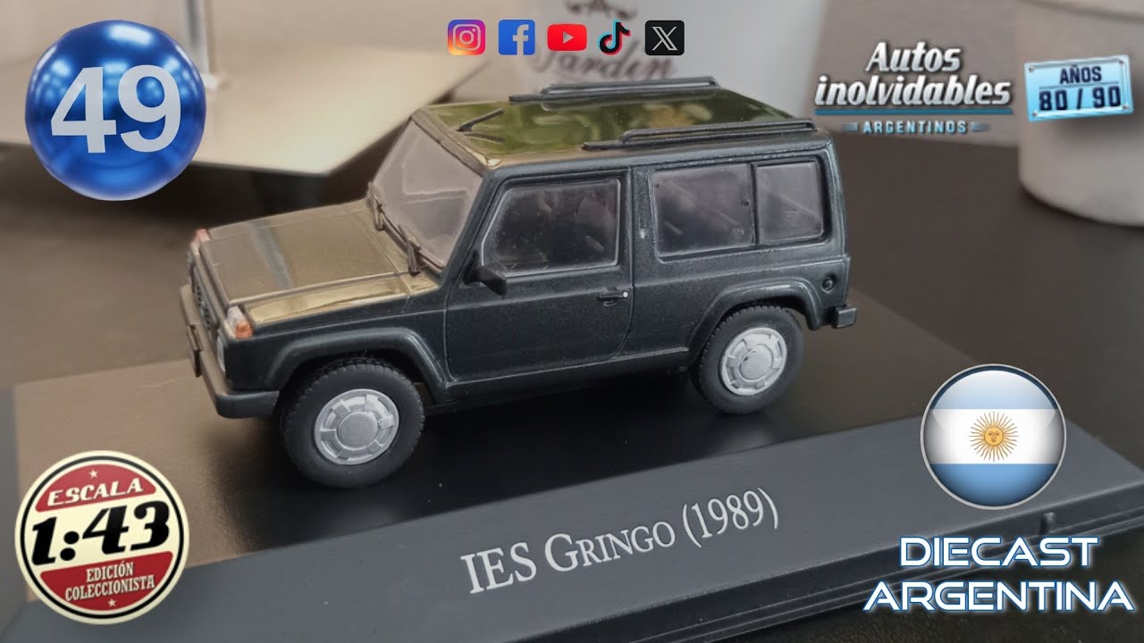 IES Gringo (1989) 1/43 - Autos Inolvidables Argentinos   Años 80/90