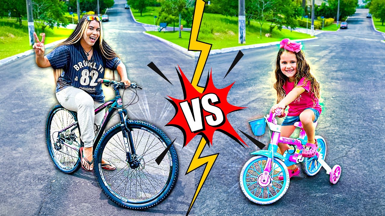 MINI BIKE VS BIKE GIGANTE! *corrida na rua