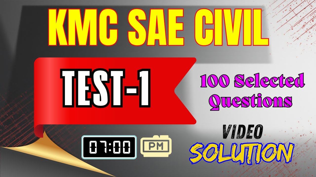 WBMCS SAE CE || Mock Test-1 Solution || Online Technical Study (OTS)