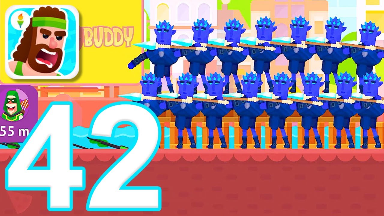 Bowmasters - Gameplay Walkthrough Part 42 - Island Royale (iOS)