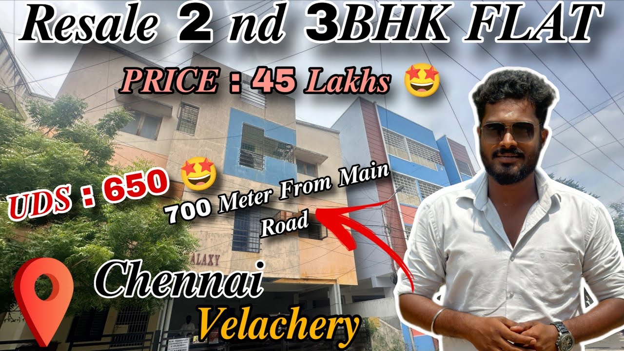 ID456 SOLD OUT📍CHENNAI VELACHERY RESALE 2 & 3 BHK FLAT FOR SALE 🏡#velacherry